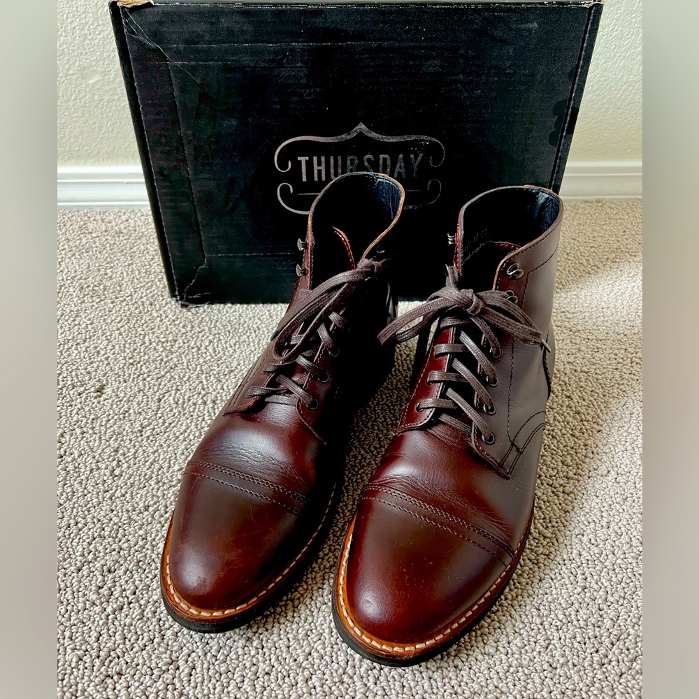 Men’s Brown leather Thursday Captain Boots